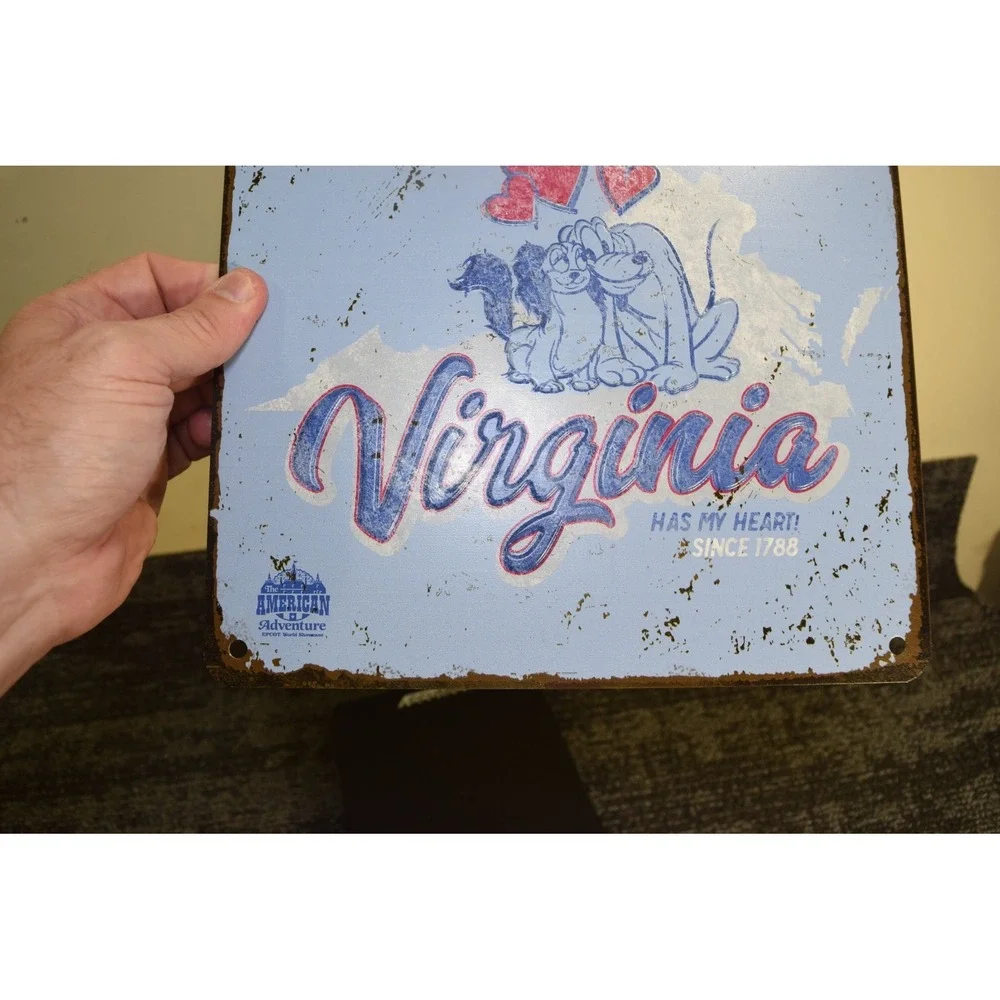 Disney Parks Epcot American Adventure VIRGINIA Metal 10